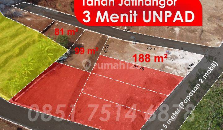 Tanah di Jl Letda Lukito 1,5 Km Dari Kampus Unpad SHM 81 m² 1