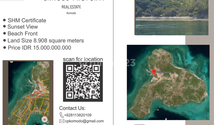 Tanah Seluas 8.908 M2 SHM di Pulau Siwona Kelapa 1