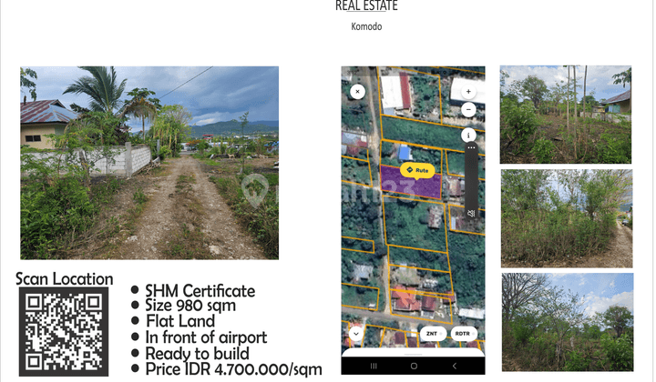 Tanah Seluas 980 M2 SHM di Labuan Bajo 1