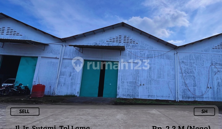 Dijual Gudang Ir. Sutami Makassar 1LT Siap Pakai Nego SH 