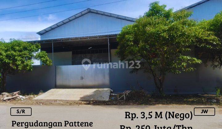 Disewakan Gudang 1LT Pergudangan Pattene Siap Pakai  1