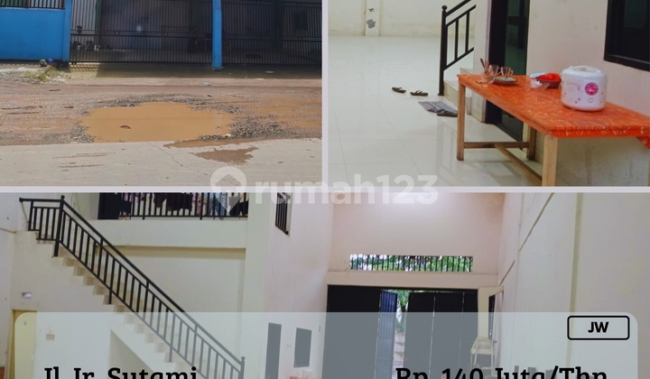 Disewakan Gudang + Kantor Siap Pakai 2LT Poros Ir Sutami Nego Disewakan Gudang + Kantor Siap Pakai 2LT Poros Ir Sutami Nego