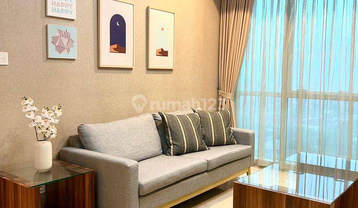 ruang keluarga apartement setiabudi skygarden 2 br