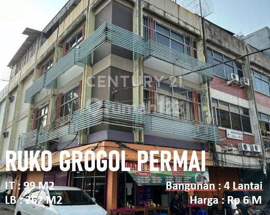 RUKO 4 LANTAI GROGOL PERMAI DEKAT STASIUN GROGOL 1