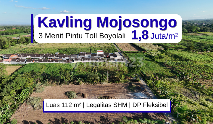 Jual Tanah Boyolali: 3 menit RS Indriati, Luas 112m2, SHM