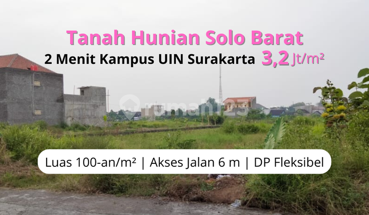 Nabung Tanah di Ngemplak Bothi, Selatan Jl Slamet Riyadi, Bisa Cicil