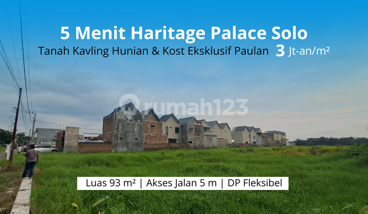 Residential Land in Colomadu, 800 Meters from Adi Sucipto Road, Ready for Notary Deed.