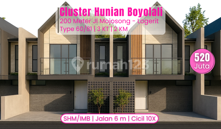 For Sale Mojosongo House 500 Million: 2 Minutes to Indriati Hospital Boyolali