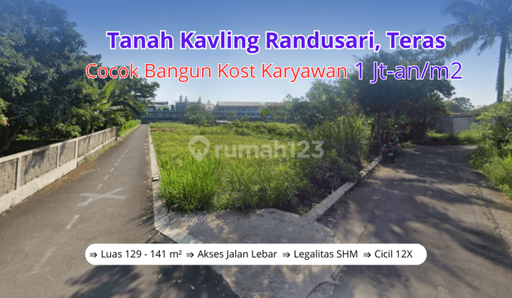 Tanah Randusari Area Industri Teras Cocok Bangun Kost, Siap AKAD Notaris 1