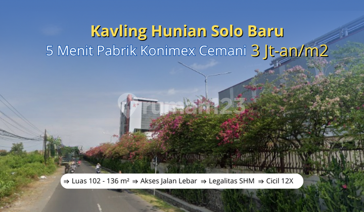 Affordable Land in Sector 9 Solo Baru, Flexible Down Payment, SHM Legality