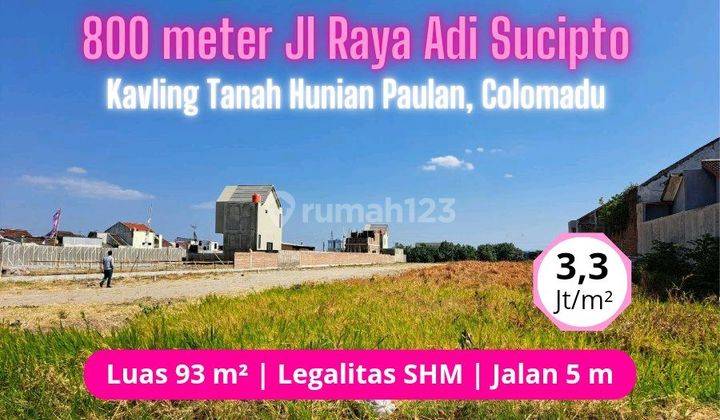 Jual Tanah Paulan Colomadu, Strategis Dekat De Tjolomadoe 1