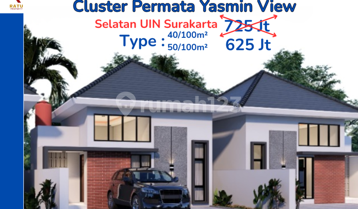 Jual Rumah Pesan Bangun di Kartasura, 3 menit UIN Solo: DP Ringan 1