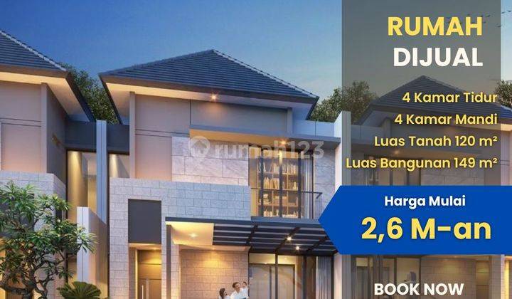 Rumah Modern 2 Lantai Mewah Dan Nyaman Lokasi Dekat Bandara, Tol Dan Pusat Kota 1