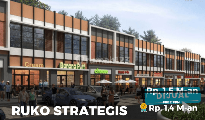 Ruko Siap Bisnis Fasilitas Lengkap Free Ppn Dekat Mall Summarecon 1