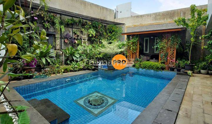 Rumah Mewah Cantik Dalam Cluster 2 Lantai Siap Huni Nyaman Tenang Bagus Private Pool Luas Tanah 742m SHM di Cipete, Jakarta Selatan 1