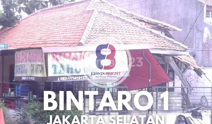 Dijual Rumah Tua Hook Hitung Tanah Lokasi Sangat Strategis Bintaro Sektor 1 Jakarta Selatan.