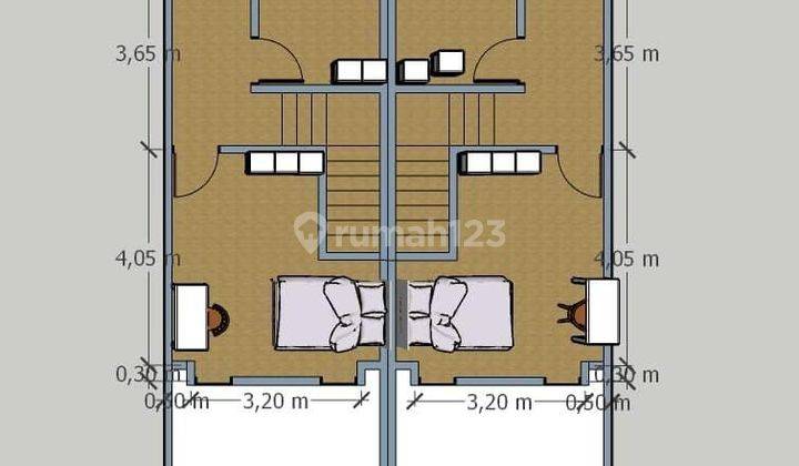 Sisa 1 Unit! Rumah Baru 2 Lantai Siap Huni Bebas Banjir Murah 2