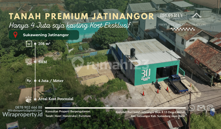 Strategic Land for Boarding House in Jatinangor, 4 Minutes from Unpad, Freehold Title, Ready to Build