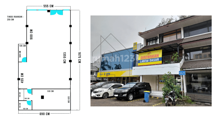 Disewakan Unit Ruko 3 Lantai Lokasi Preimum di Pondok Indah 1