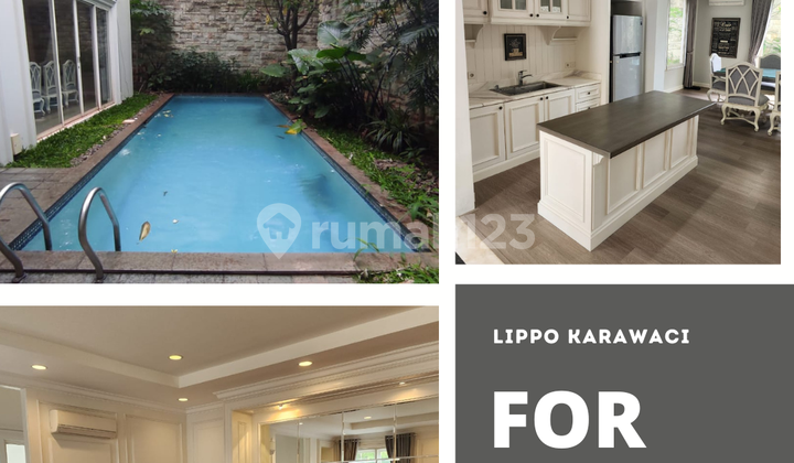 DISEWA / FOR RENT RUMAH MEWAH PRIVATE POOL DI LIPPO KARAWACI Beverly Golf Jl..maninjau 