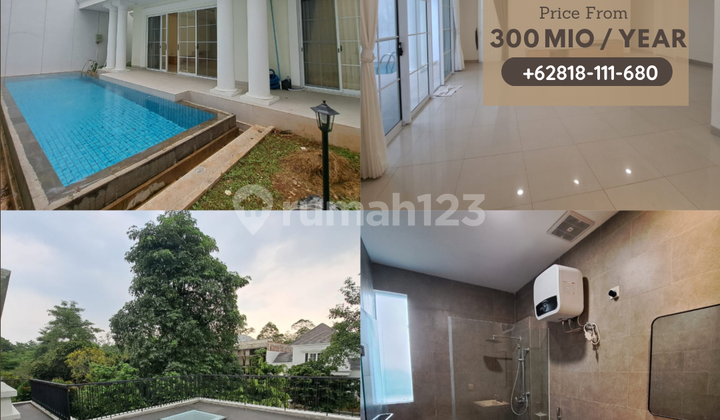 For Rent Luxury House Private Pool Cluster De Park De Maja Bsd