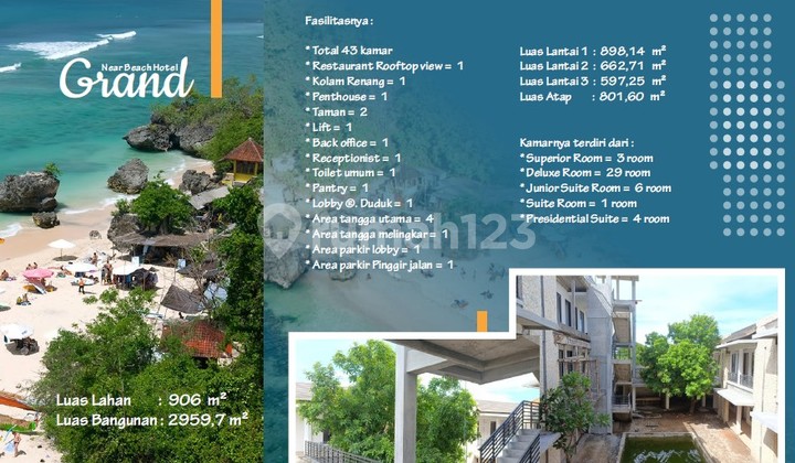 For Rent Grand Hotel Near Padang Padang Beach Bali