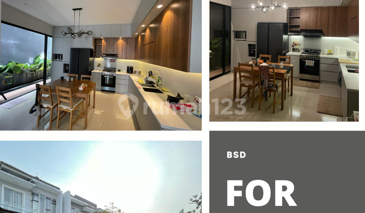 Di Sewakan rumah super cantik full interior and furnished Residence One bsd (samping binus bsd) 