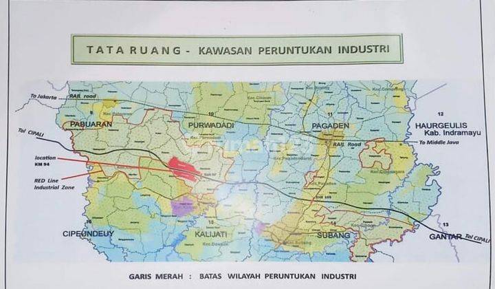 Tanah Murah Lokasi Strategis Sudah Ijin Industri Di Desa Marengmang Kecamatan Kalijati dan Desa Wanakerta Kecamatan Purwadadi Kabupatan Subang Jawa Barat 2