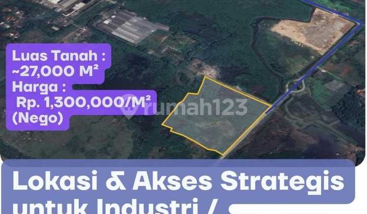 Affordable Land in Strategic Location Industrial Zone with 40ft Container Access in East Balaraja Affordable Land in Strategic Location Industrial Zone with 40ft Container Access in East Balaraja