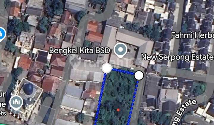 Dijual Tanah di Jl. Masjid Ciater, Serpong, Kota Tangerang Selatan, Banten.