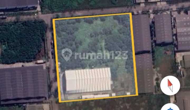 Tanah Dan Bangunan Lokasi Strategis Bebas Banjir Akses Kontainer 40ft Di Kawasan Industri Modern Cikande Serang Banten