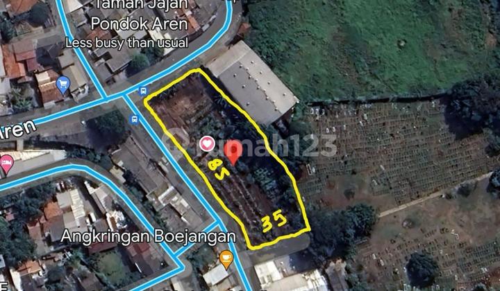 Affordable Land Flood-Free Strategic Location Ready to Build Road Pondok Aren Raya Tangerang