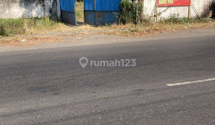 Disewakan Lahan Tanah Nol Jalan Raya Krian, Sidoarjo Pagar Tembok Keliling 2584 M2  2