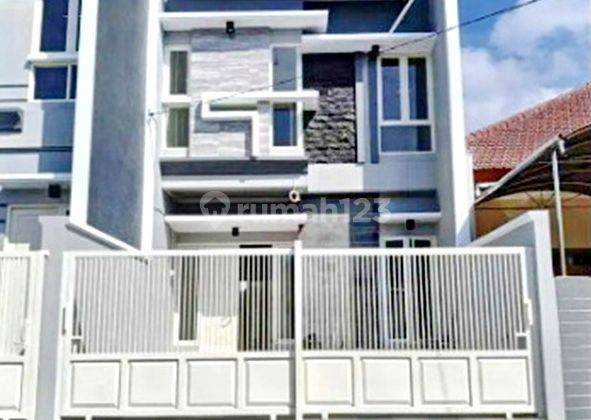 Jual Rumah Minimalis Gress 2LT Tengah Kota Lebar 6 Nginden Intan  1