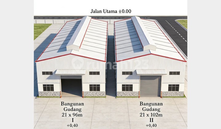 For Rent: New Factory / Warehouse in Parung Panjang (Border of Serpong & Bogor)