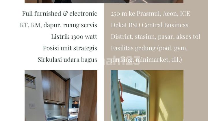 Disewakan Apartemen B Residence Bsd Full Furnished Dekat Universitas 2