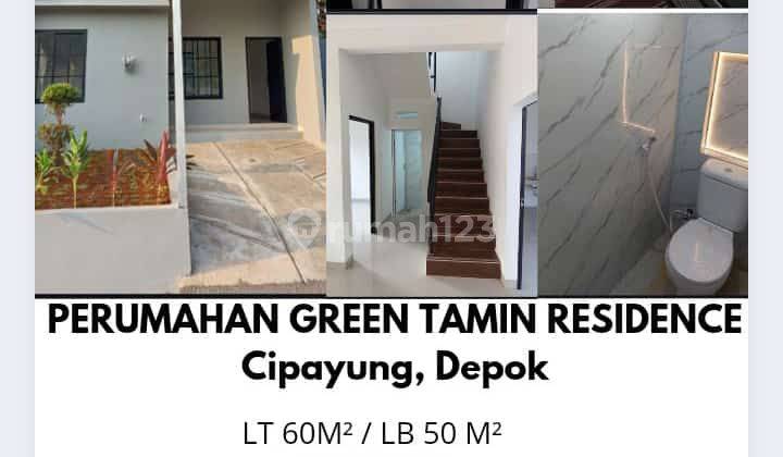 Di Jual Rumah Baru 2 Lantai Dalam Komplek Yang Aman & Tenang Di Perumahan Green Tamin Residence Cipayung Depok 2