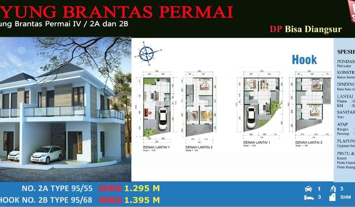 For Sale: New House, Only 1 Unit Left in Wiyung Brantas, Surabaya 2