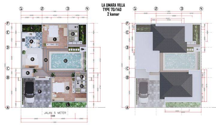 Villa Modern Minimalis di Ungasan, Kuta Selatan Mulai Dari 1,8 M 2