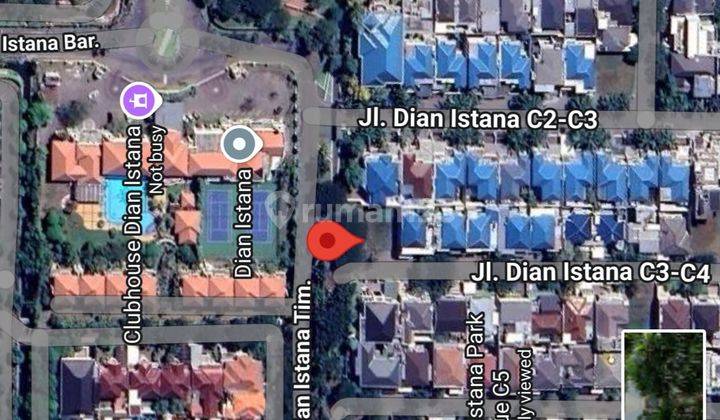 Dijual Tanah Kavling Dian Istana Park Avenue Row Jalan 4 5 Mobil 2