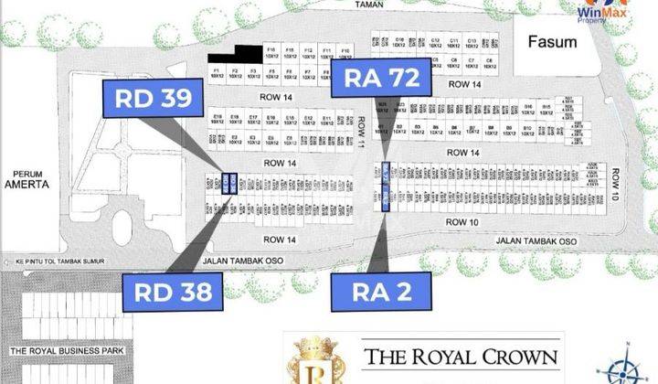 Dijual 4 Unit Ruko 3 Lantai Komersial Ruko The Royal Crown Palace 1