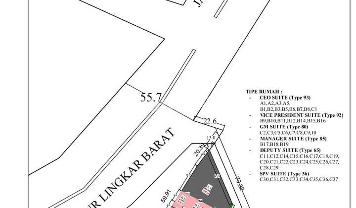 Dijual Tanah Perumahan Bakingan Nyambung Jldb Royal Residence Wiyung Surabaya Barat