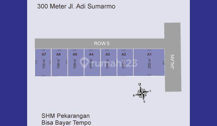 Belakang De Tjolomadoe, Tanah Kavling Strategis Siap AJB Notaris  1