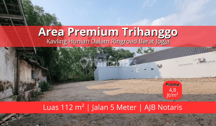 Area Jogja Kota Tanah Hunian di Trihanggo, Siap Ajb Notaris 1