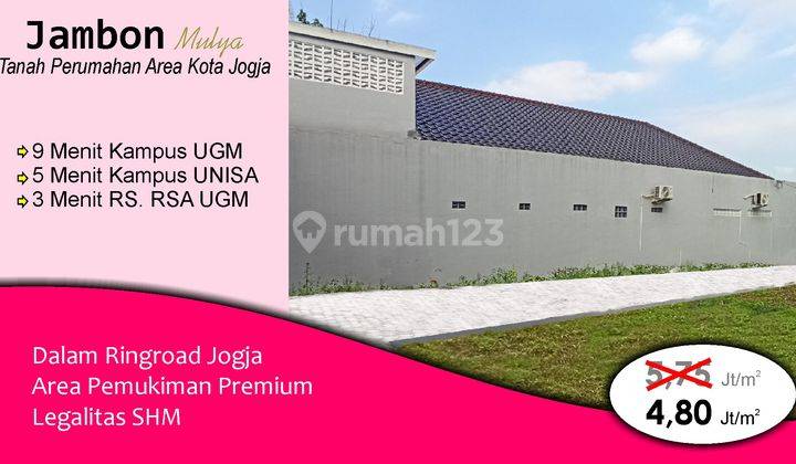 Jual Tanah Hunian Trihanggo 5 menit Exit Toll Trihanggo, DP Fleksibel 1