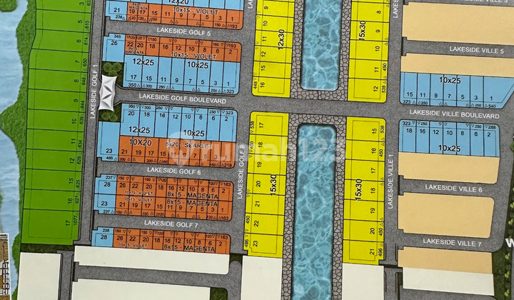 Kavling permata golf residence view danau hook pantai indah kapuk 2