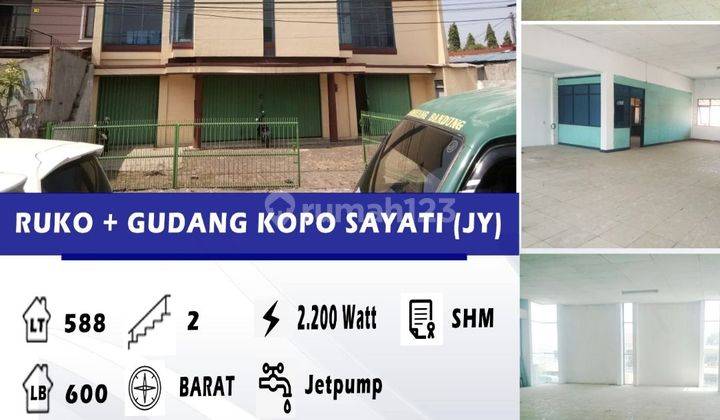 Jual atau sewa Ruko di Jl. Kopo sayati 588 m SHM 1