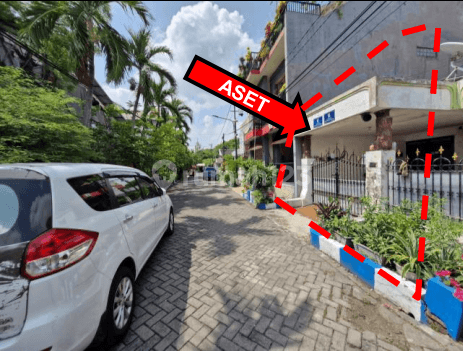 tampak depan dijual aset lelang ,di kutisari