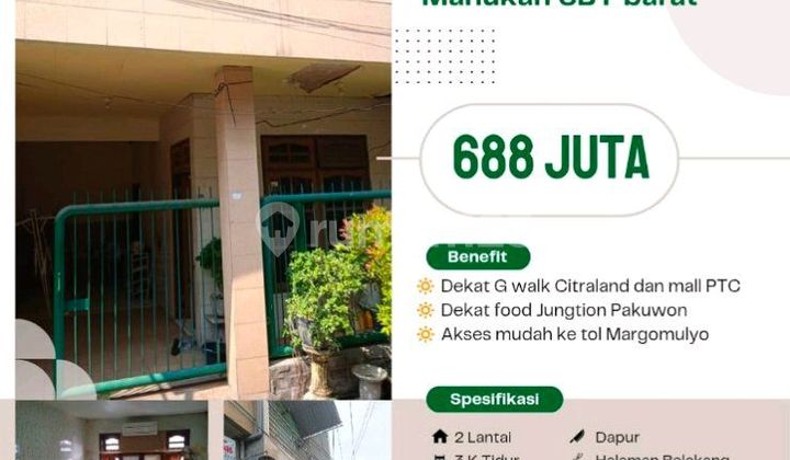 Rumah Siap Huni Manukan Kerto Surabaya Barat.harga Murah 1