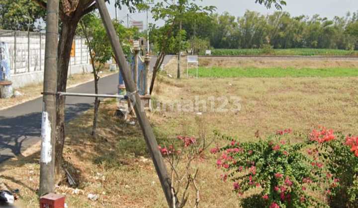 Jual tanah SHM di pintu kota Nganjuk, posisi hook dengan akses jalan dilewati truck, 6  menit dari exit tol Nganjuk